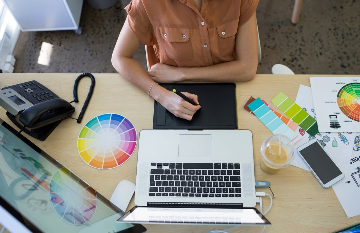 web designer laptop portfolio