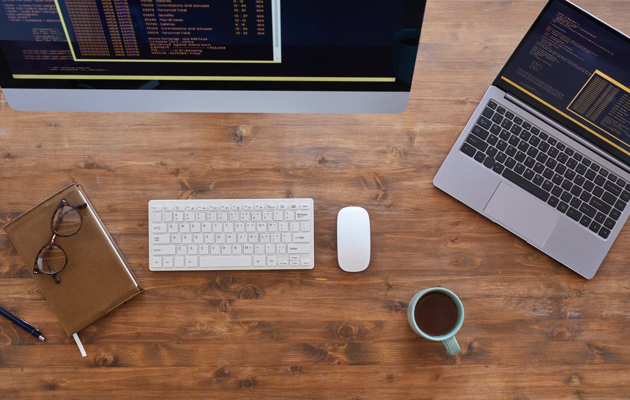 json code on laptop